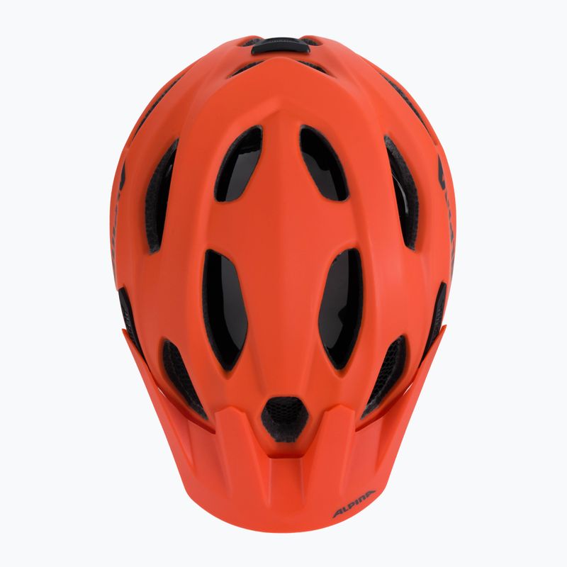 Casco da bici Alpina per bambini Carapax arancio zucca opaco 6