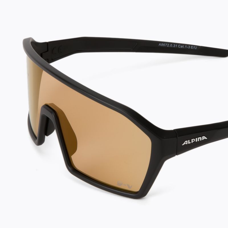 Occhiali da sole Alpina Ram Q-Lite V nero opaco/rosso specchiato 5