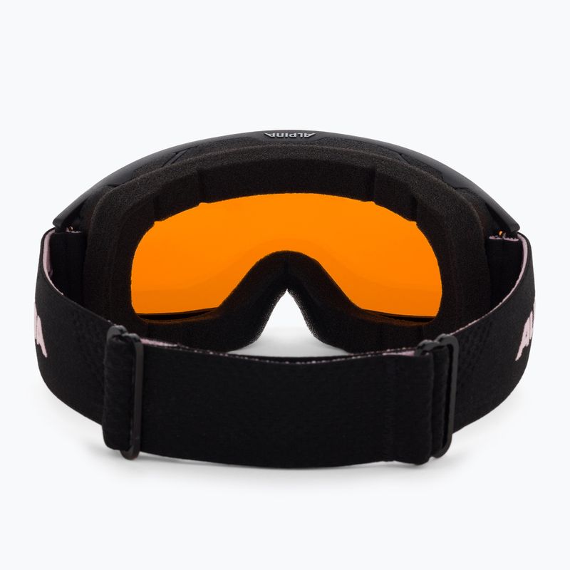 Occhiali da sci Alpina Nakiska nero/rosa opaco/arancio 3