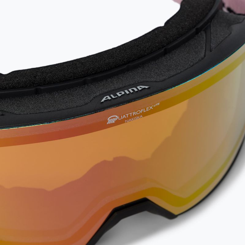 Occhiali da sci Alpina Nakiska Q-Lite nero/rosa opaco/rosa 5