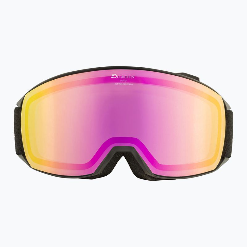Occhiali da sci Alpina Nakiska Q-Lite nero/rosa opaco/rosa 7