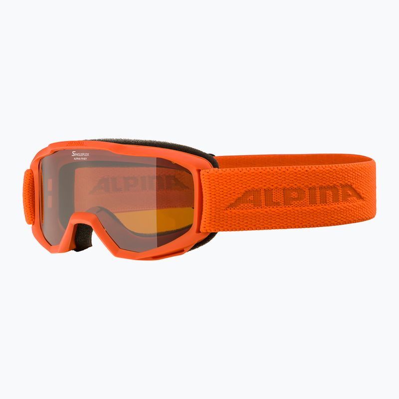 Occhiali da sci Alpina Piney zucca opaca/arancio per bambini 6