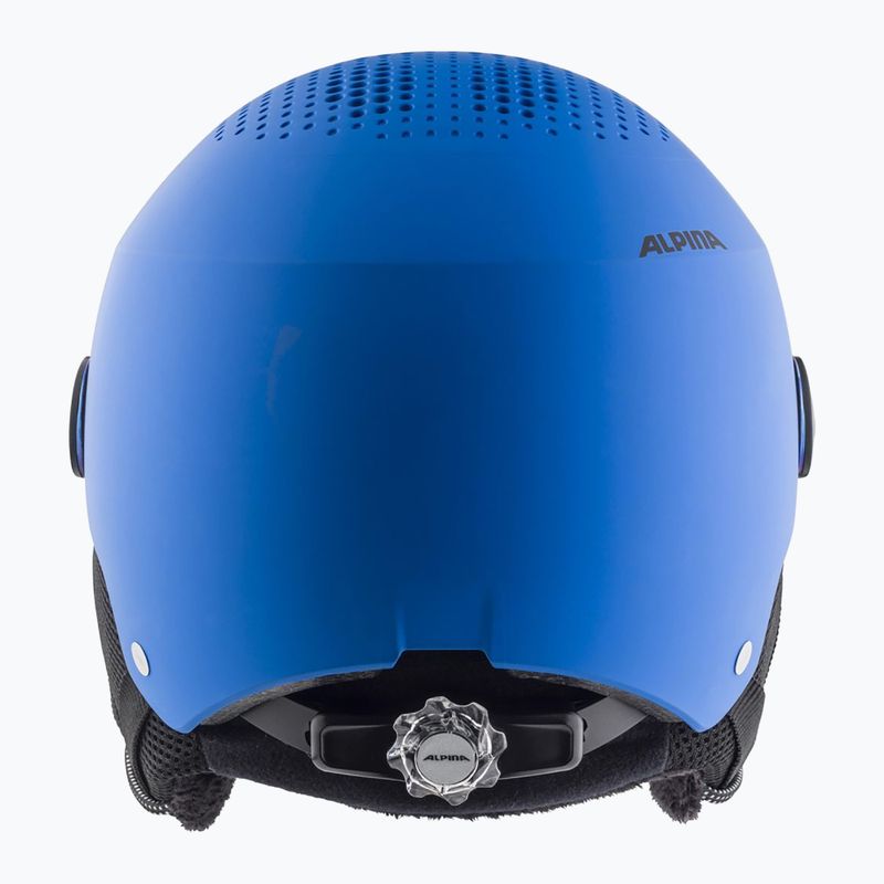 Casco da sci Alpina per bambini Zupo Visor Q-Lite blu opaco 12