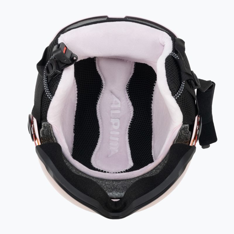 Casco da sci Alpina per bambini Zupo Visor Q-Lite rosa opaco 5