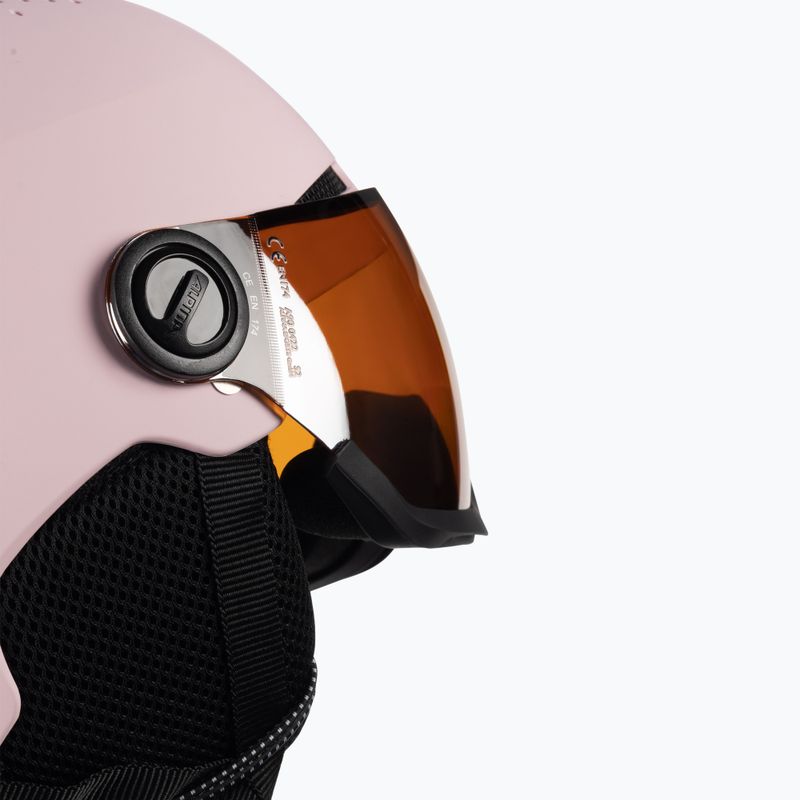 Casco da sci Alpina per bambini Zupo Visor Q-Lite rosa opaco 6