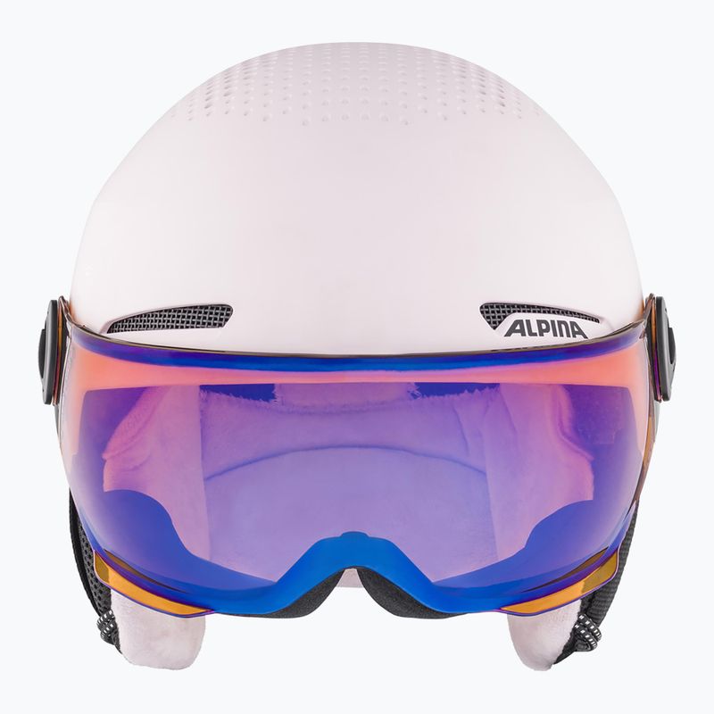 Casco da sci Alpina per bambini Zupo Visor Q-Lite rosa opaco 10