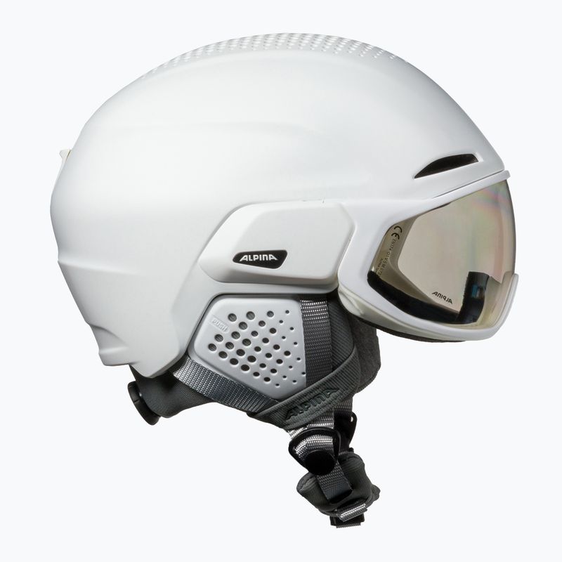 Casco da sci Alpina Alto V bianco opaco 4