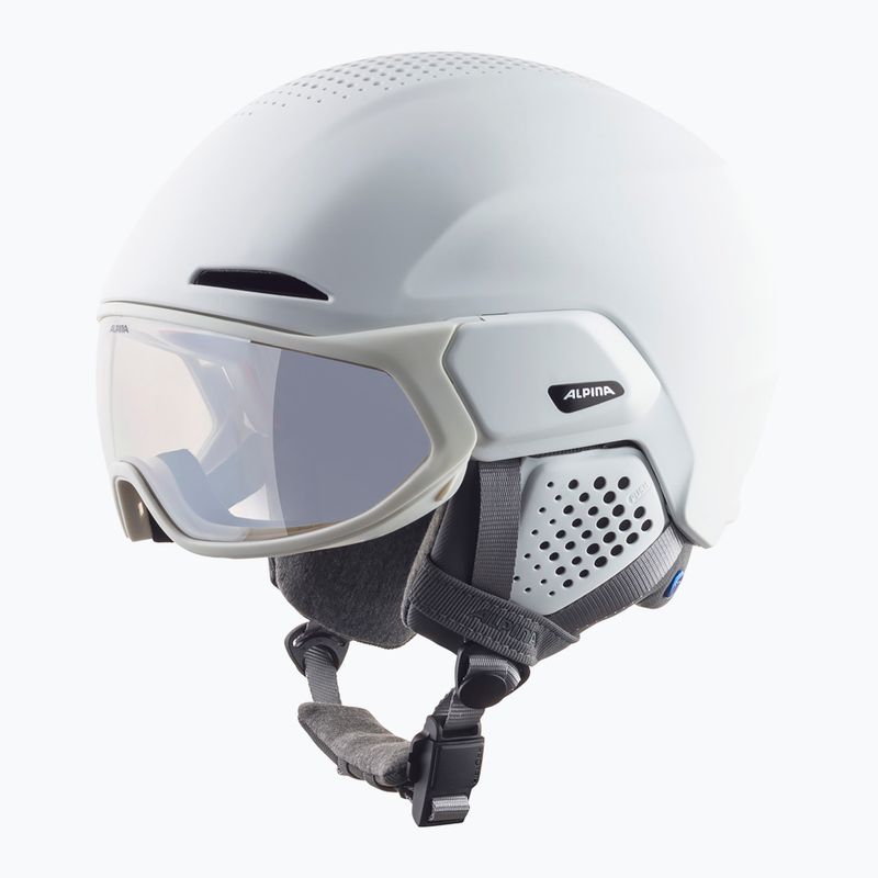 Casco da sci Alpina Alto V bianco opaco 10