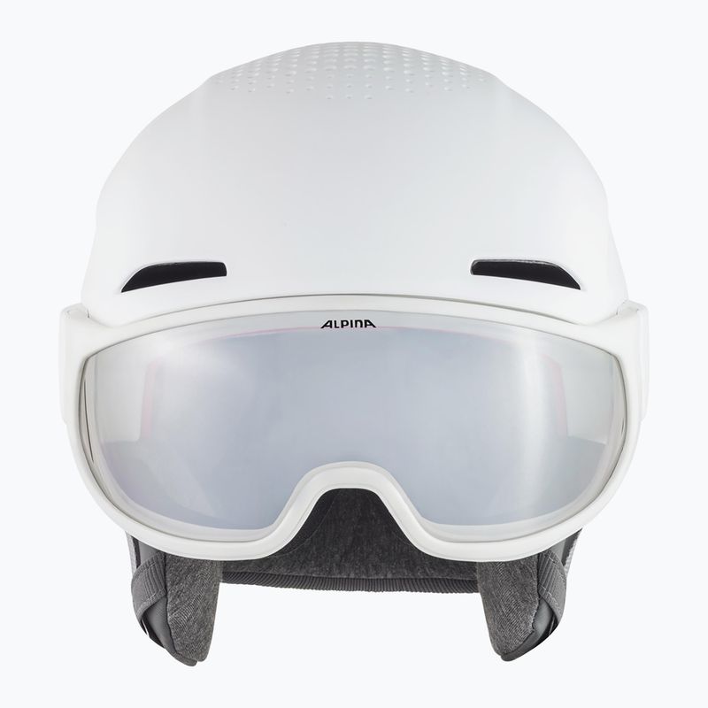 Casco da sci Alpina Alto V bianco opaco 11