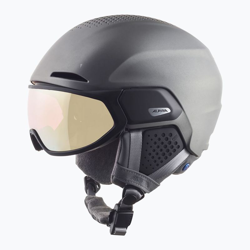 Casco da sci Alpina Alto QV canna di fucile opaco 11