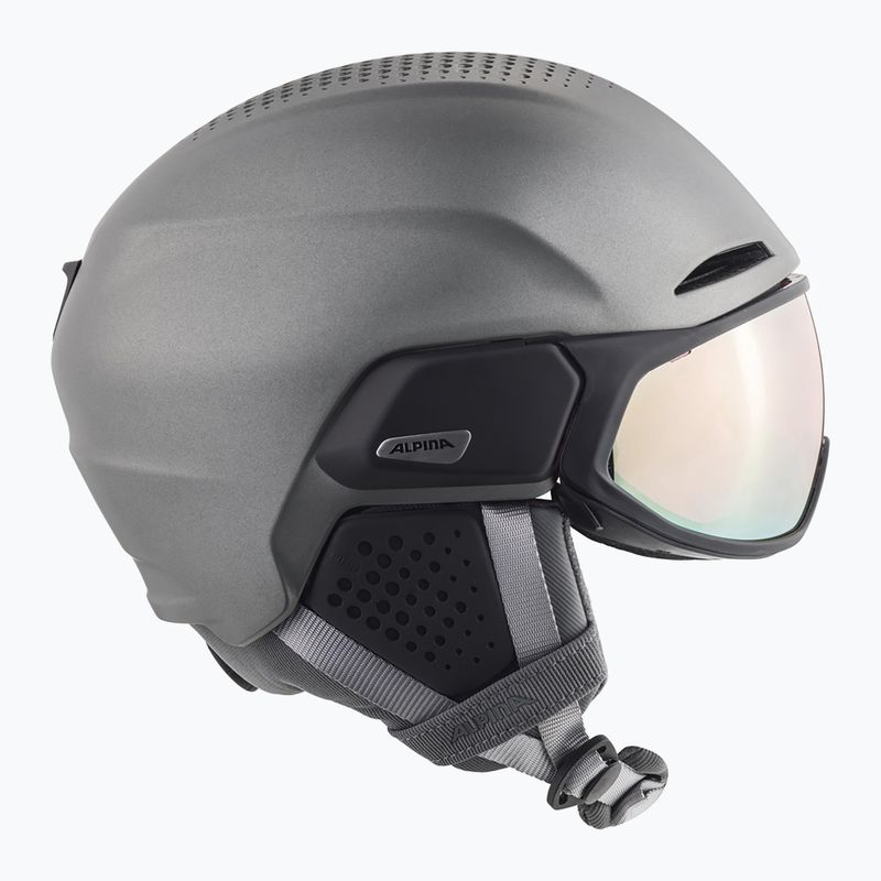 Casco da sci Alpina Alto QV canna di fucile opaco 14