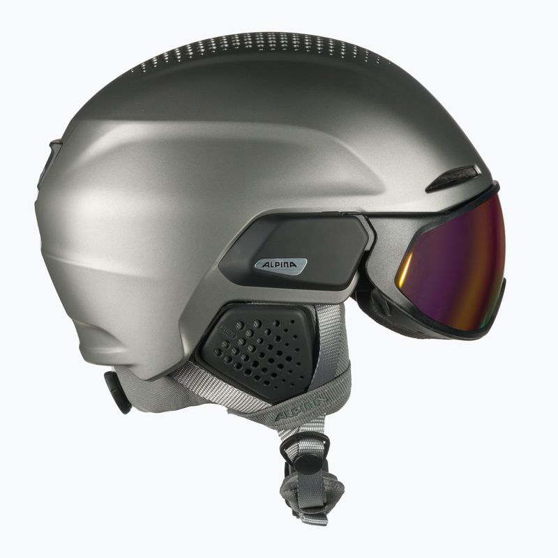 Casco da sci Alpina Alto QV canna di fucile opaco 4