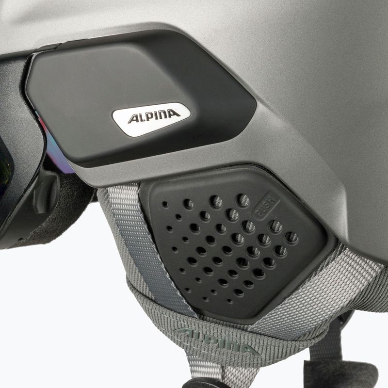 Casco da sci Alpina Alto QV canna di fucile opaco 7