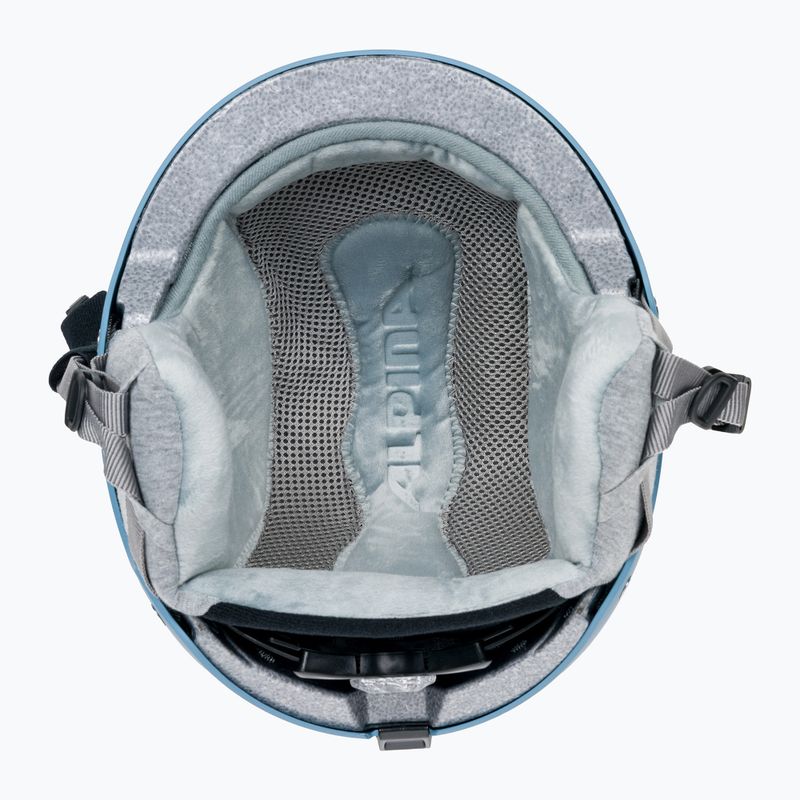 Casco da sci Alpina Arber azzurro opaco 5