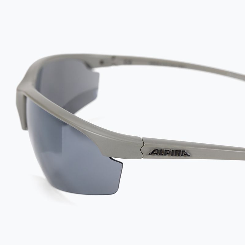 Occhiali da sole Alpina Tri-Effect 2.0 grigio luna opaco/nero specchiato/chiaro/arancione specchiato 4