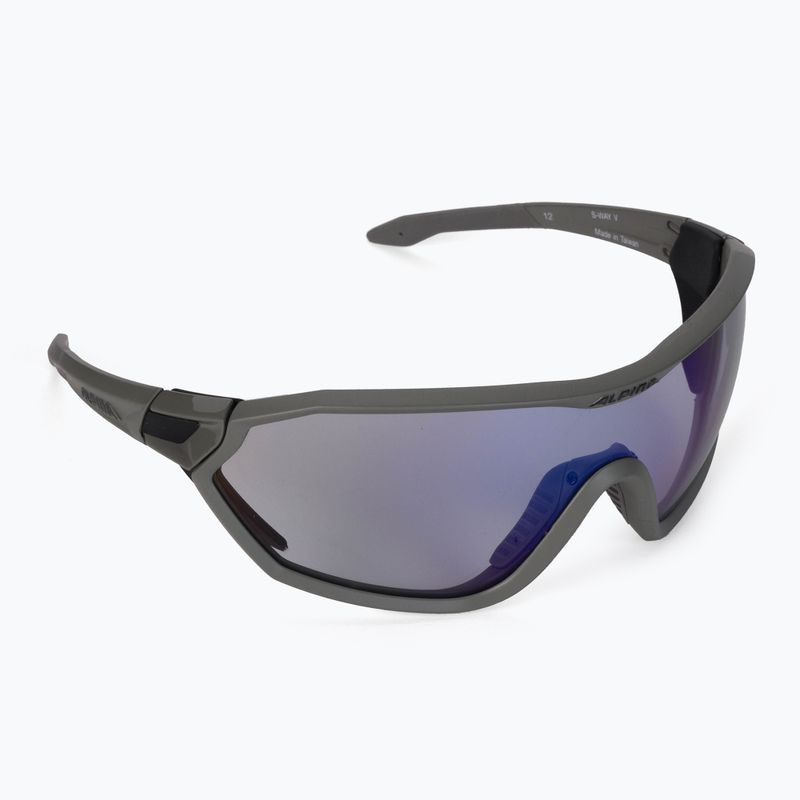 Occhiali da sole Alpina S-Way VM grigio luna opaco/blu specchiato