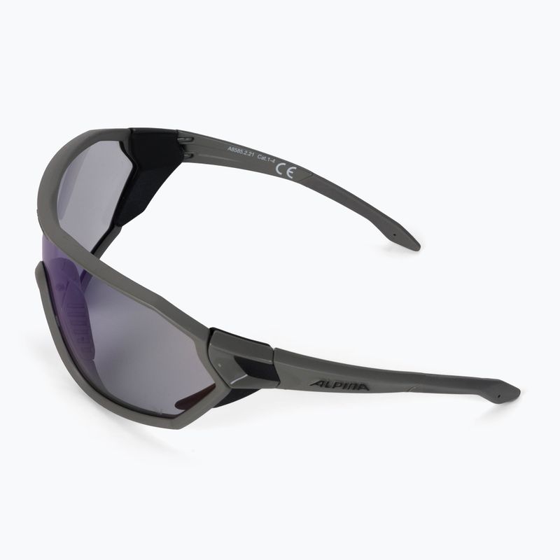 Occhiali da sole Alpina S-Way VM grigio luna opaco/blu specchiato 4