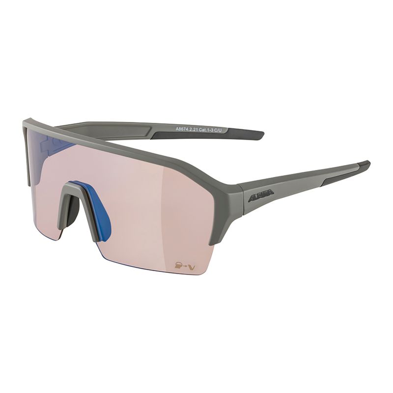 Occhiali da sole Alpina Ram Hr Q-Lite V grigio luna opaco/blu specchiato 6