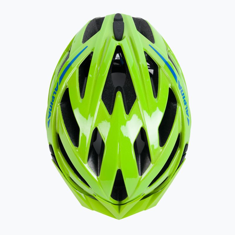 Casco da bici Alpina Panoma 2.0 verde/blu lucido 6