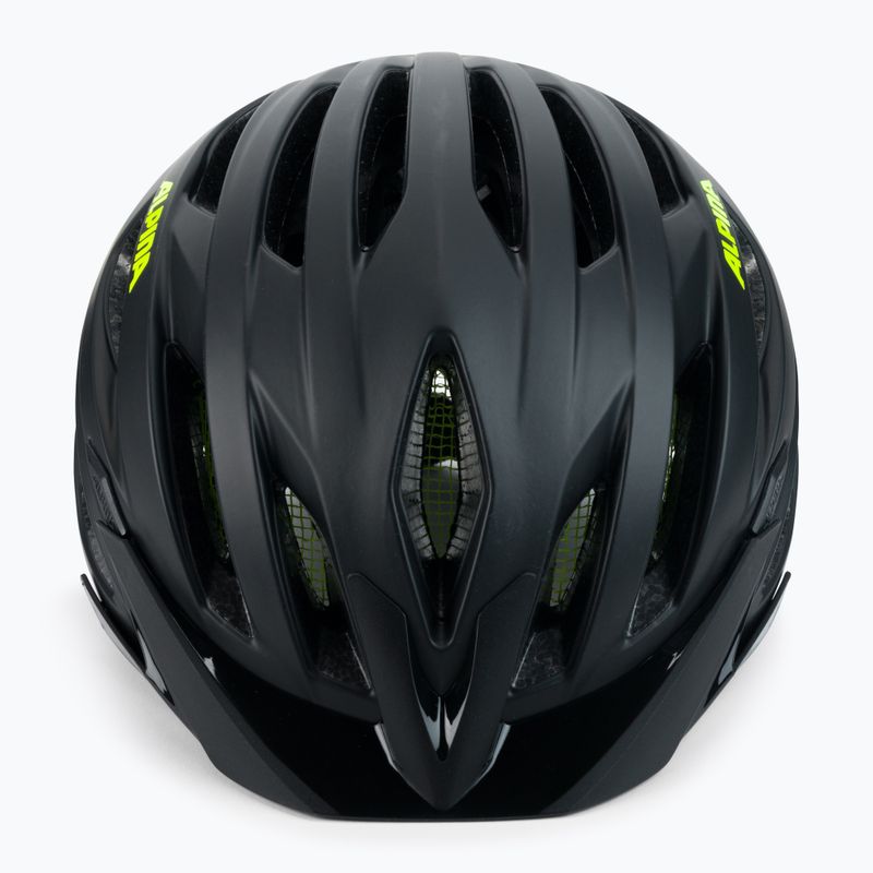 Casco da bici Alpina Parana nero neon/giallo opaco 2