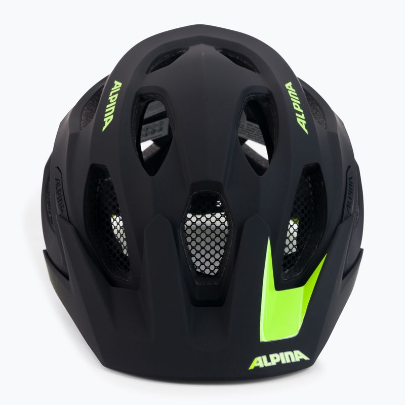 Casco da bici Alpina Carapax 2.0 nero neon/giallo opaco 2