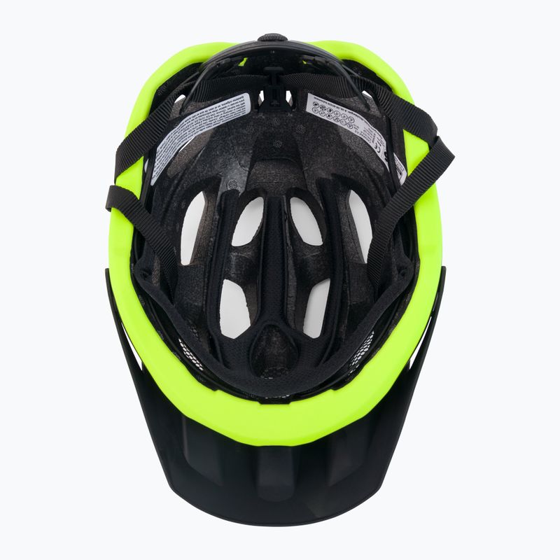 Casco da bici Alpina Carapax 2.0 nero neon/giallo opaco 5