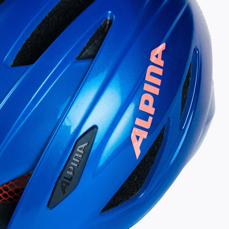 Casco da bici Alpina Pico per bambini blu lucido 7