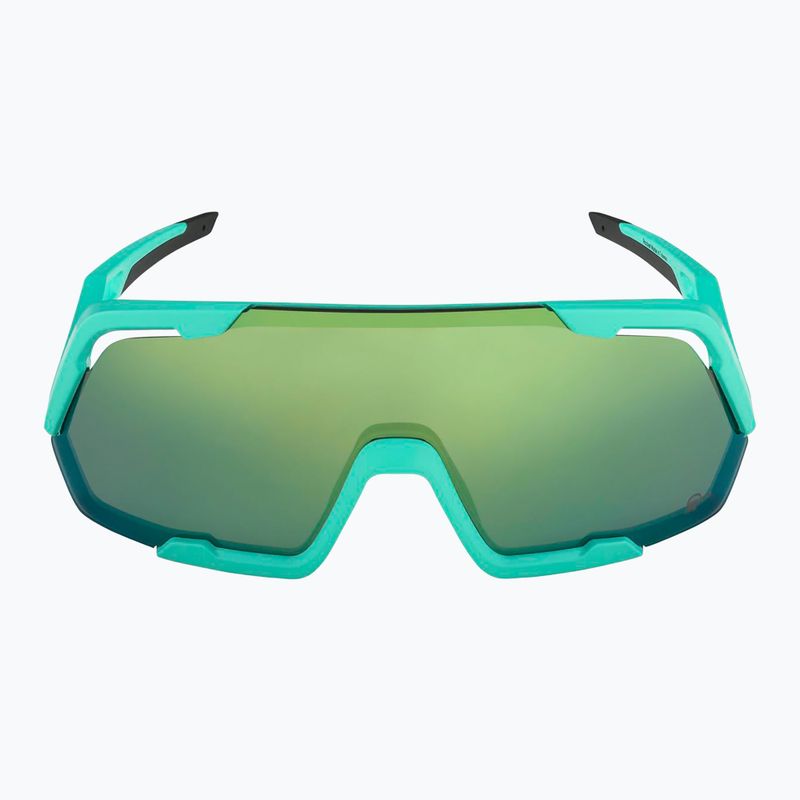 Occhiali da sole Alpina Rocket Q-Lite turchese opaco/verde specchiato 2