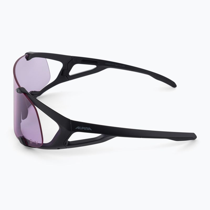 Occhiali da sole Alpina Hawkeye Q-Lite V nero opaco/viola 4