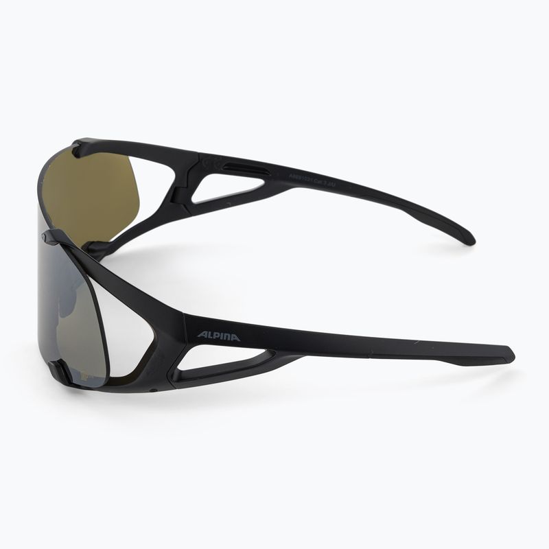 Occhiali da sole Alpina Hawkeye Q-Lite nero opaco/argento a specchio 4