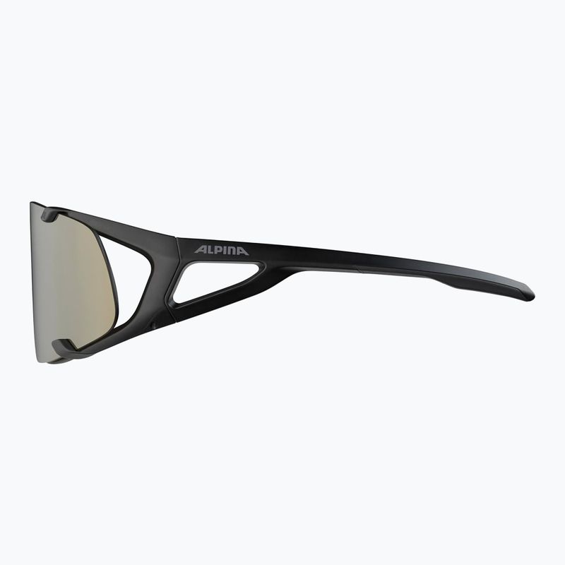 Occhiali da sole Alpina Hawkeye Q-Lite nero opaco/argento a specchio 5