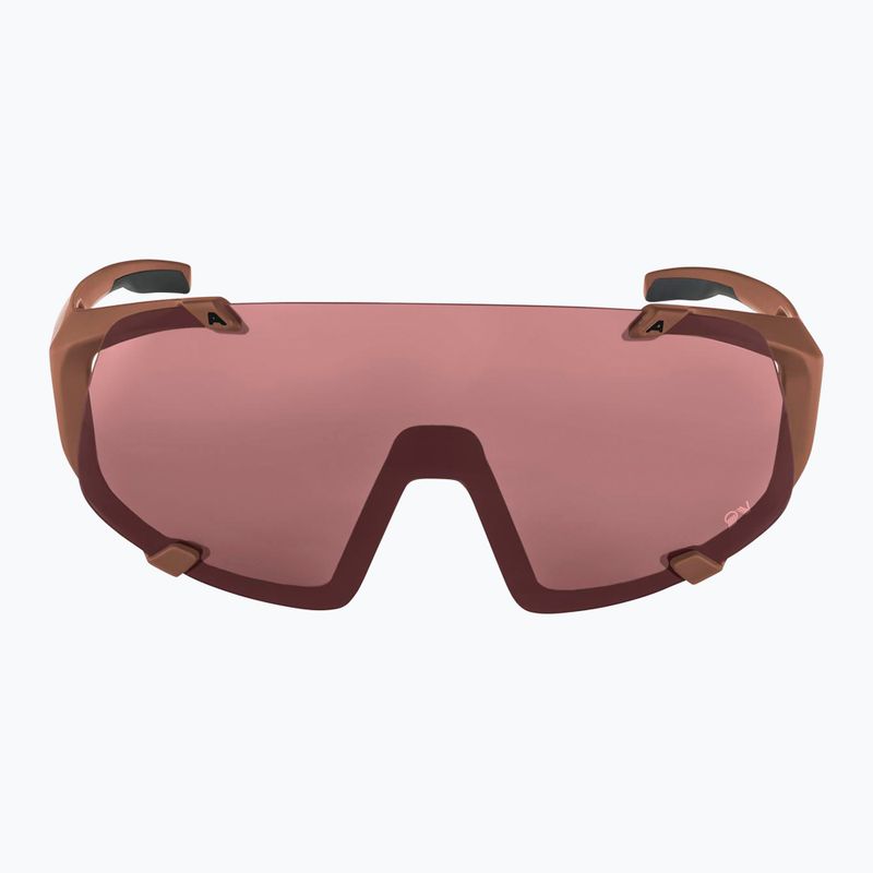Occhiali da sole Alpina Hawkeye Q-Lite mattone opaco/nero rosso specchiato 2