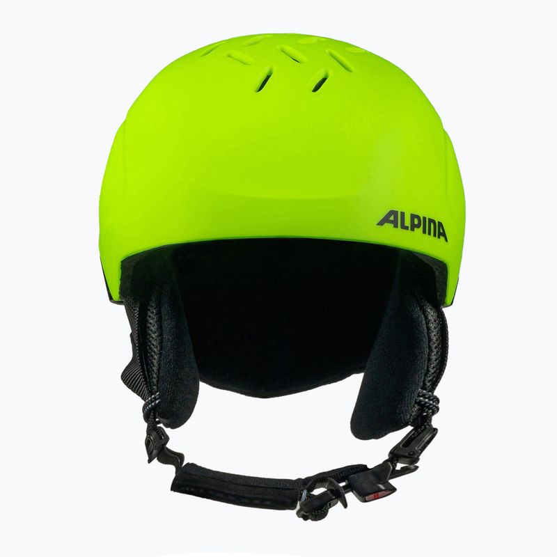 Casco da sci Alpina Pizi per bambini neon/giallo opaco 2