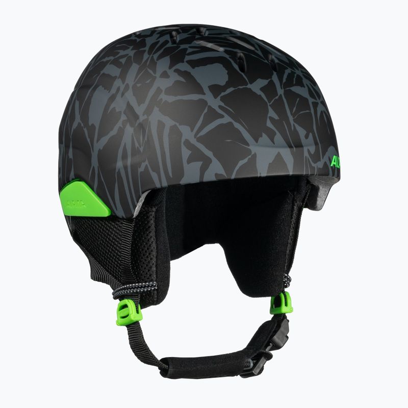 Casco da sci Alpina Pizi per bambini nero/verde camo opaco