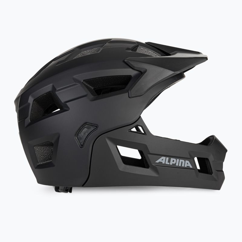 Casco da bici Alpina per bambini Rupi nero opaco 3