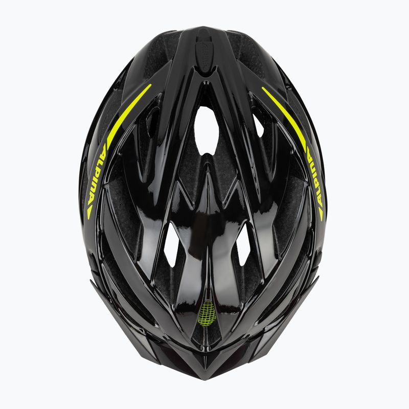 Casco da ciclismo Alpina Panoma 2.0 black/neon yellow gloss 6