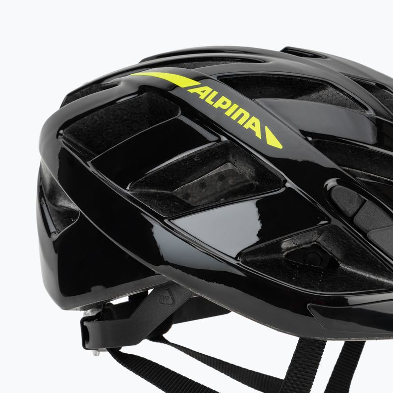 Casco da ciclismo Alpina Panoma 2.0 black/neon yellow gloss 7