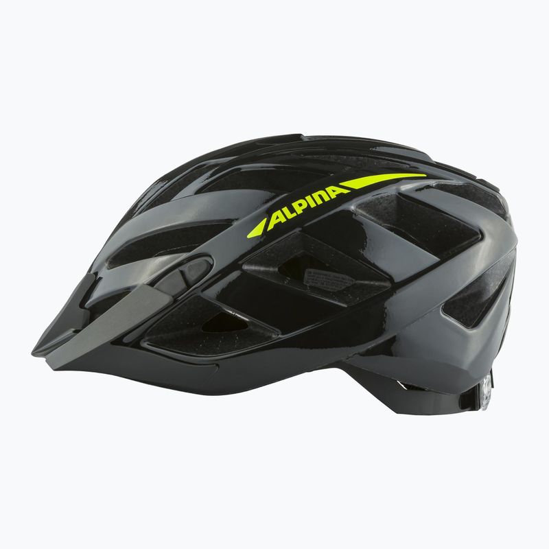 Casco da ciclismo Alpina Panoma 2.0 black/neon yellow gloss 2