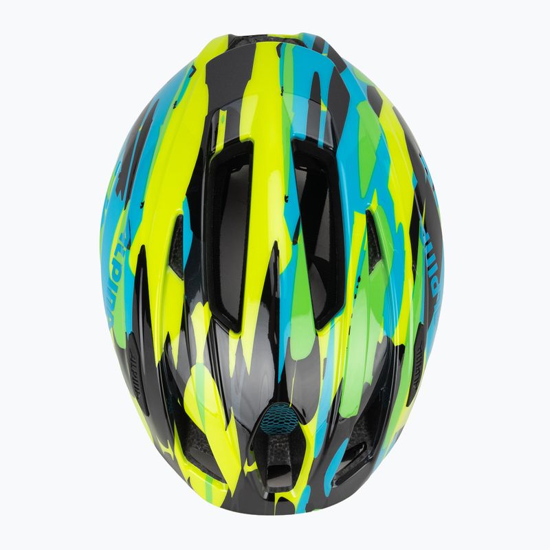 Casco da bici Alpina Pico per bambini verde neon/blu lucido 6