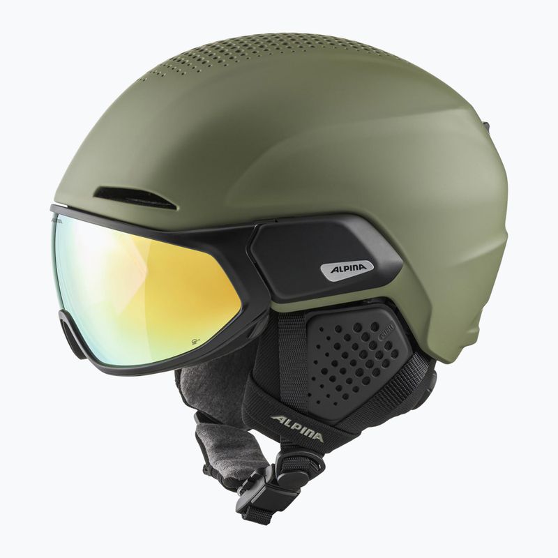 Casco da sci Alpina Alto Q-Lite oliva opaca 6