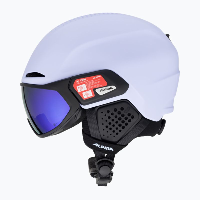 Casco da sci Alpina Alto Q-Lite lilla/nero opaco 5