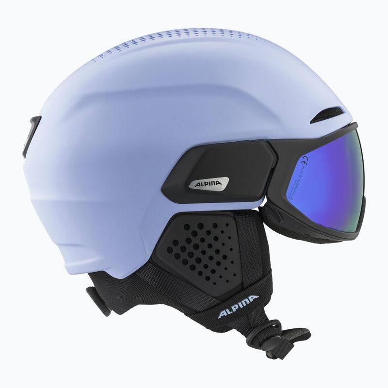 Casco da sci Alpina Alto Q-Lite lilla/nero opaco 9