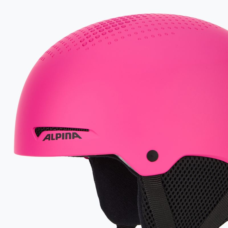 Casco da sci Alpina per bambini Zupo rosa opaco 7