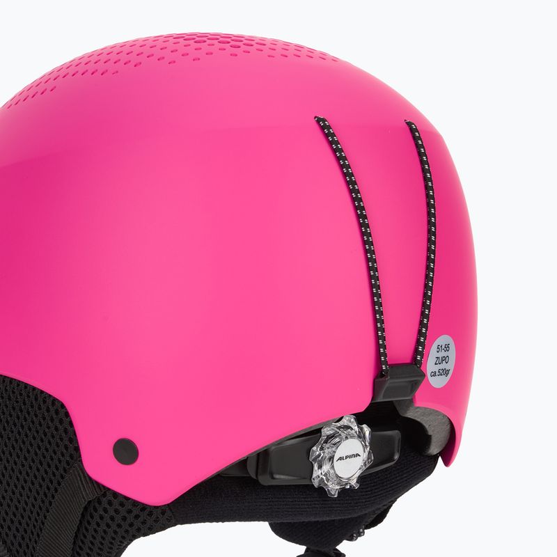 Casco da sci Alpina per bambini Zupo rosa opaco 8