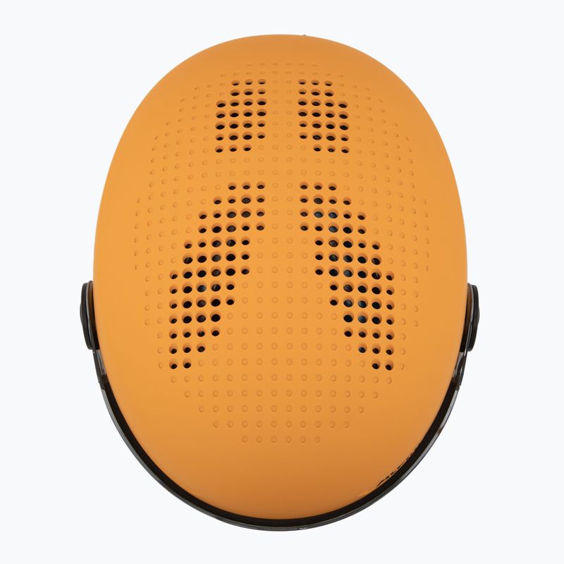 Casco da sci Alpina per bambini Zupo Visor Q-Lite bruciato/giallo opaco 6