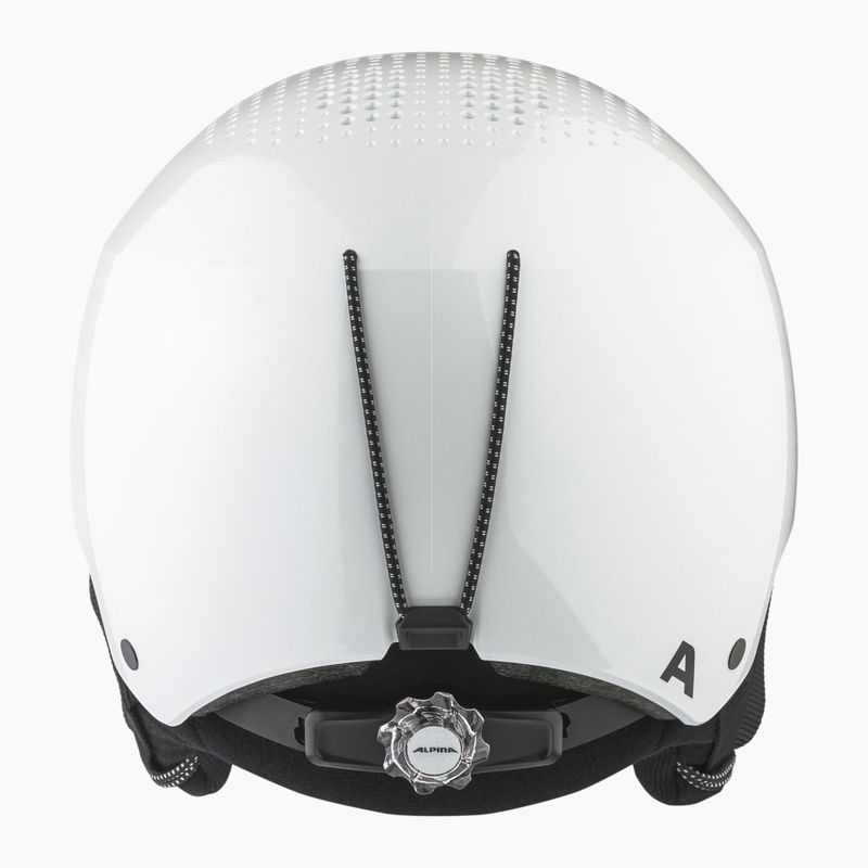 Casco da sci Alpina Arber bianco/metallico lucido 10