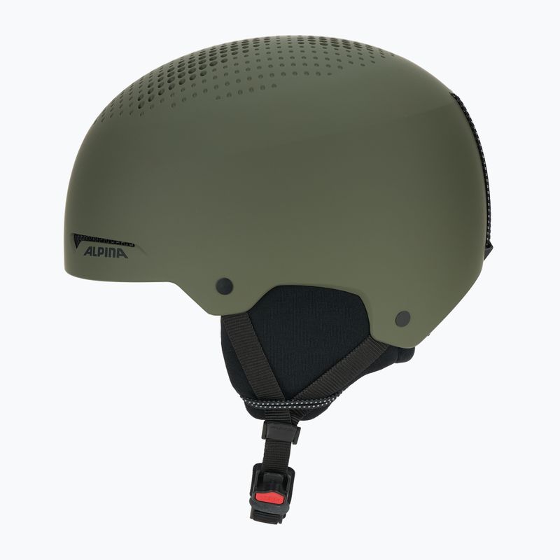 Casco da sci Alpina Arber oliva opaco 3