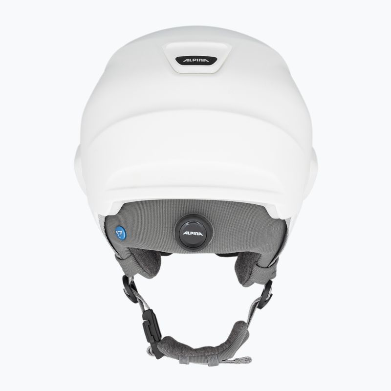 Casco da sci Alpina Oro QV Mips bianco opaco/rosa acqua 3