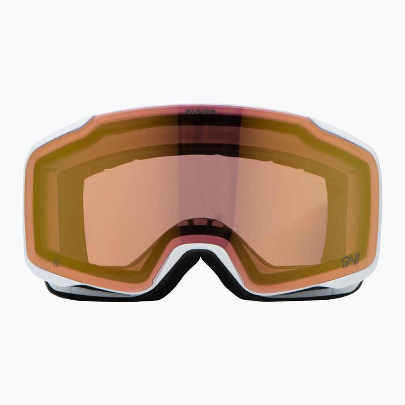Occhiali da sci Alpina Taos QV bianco opaco/oro 6