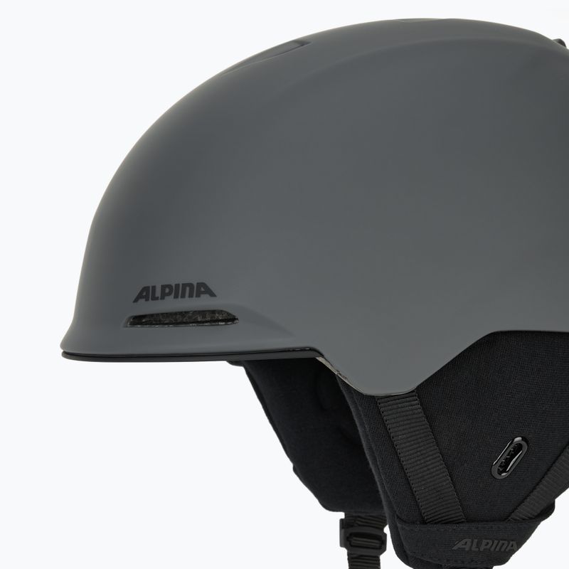 Casco da sci Alpina Brix mezzanotte/grigio opaco 7
